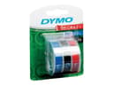 Dymo Präglingstejp 9mm x 3m Mixed (Svart, Blå, Röd) 3st 