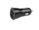 Cirafon USB-autolaturi, jossa on kaksi USB-porttia 2xUSB 4.8A Musta