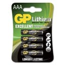 GP Batteri Lithium AAA/LR03 4-Pack 