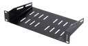 Deltaco 10" Shelf 1U Black 