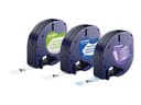 Dymo Tape LetraTag 12mm 4m Geel/Zilver/Wit 3-Pack 