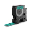 Dymo Tape D1 19mm Svart/Grön 
