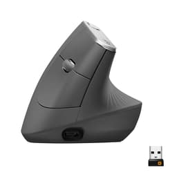 Logitech MX Vertical Trådlös RF + Bluetooth Mus Grafit