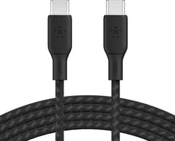Belkin USB-C till USB-C kabel Flätad 2m USB C USB C Svart