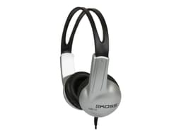 Koss UR10 Hovedtelefoner Ledningsført Headset Musik Sort, Sølv Sølv Sort