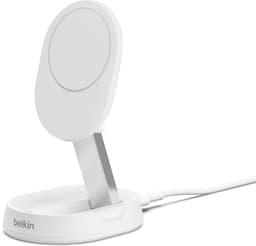 Belkin Convertible Qi2 15w Magnetic Charging Stand 1.5m Valkoinen
