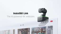 Insta360 Link 4k Webcam webkamera 1080 MP 3840 x 2160 piksler USB Sort, Grønn 