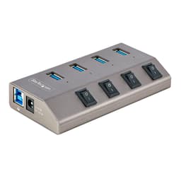 Startech StarTech.com 5G4AIBS-USB-HUB-EU grensesnitt-hub USB 3.2 Gen 1 (3.1 Gen 1) Type-B 5000 Mbit/s Grå 