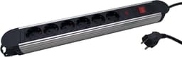 Prokord Power Socket 6xsocket 1.5m Black Metal 