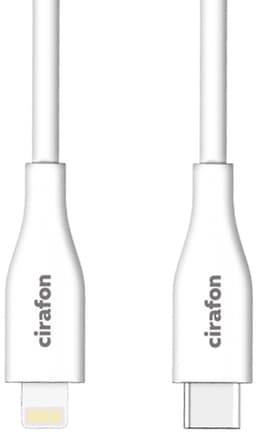 Cirafon Snabbladdningskabel silikon USB-C till Lightning 1.8m