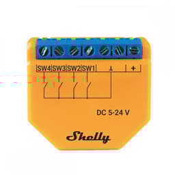 Shelly Plus i4 DC WiFi-styrning för scener och aktivering 