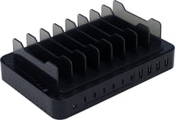 Cirafon Smart Power Station 10 6xUSB-C 4xUSB-A Max 120W Sort