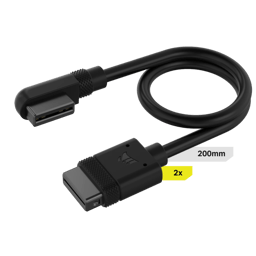 Corsair iCUE LINK Slim Cable 2x 200mm Straight / Slim 90° Connector 
