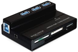 Delock USB 3.0 Card Reader All In 1 + 3 Port USB 3.0 Hub 