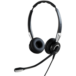 Jabra BIZ 2400 II QD Duo NC Stereo Sølv, Svart