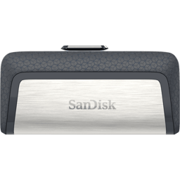 SanDisk Ultra Dual 64GB USB-A / USB-C Sort, Sølv