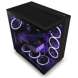 Nzxt H9 Flow Dual Chamber Midi Tower Musta