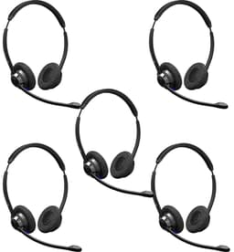 Voxicon BT BT310 Duo With Anc Mic 5-pack. Svart