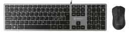 Voxicon Wired Slim Metal Keyboard 280 + Mouse Gr1000 Pohjoismainen