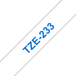 Brother Tape 12mm TZe-233 Sininen/Valkoinen 