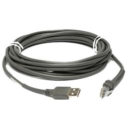 Zebra Kabel USB Type A Hane 4.5m Rak 4.5m USB A Grå