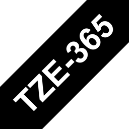 Brother Tape 36mm TZe-365 Vit/Svart 