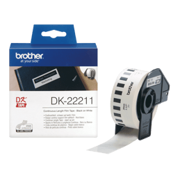 Brother Tarrat Jatkuva Muovi 29mm 15.24m Valkoinen 