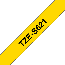 Brother Tape 9mm TZe-S621 Sort/Gul Ekstra Stærk 