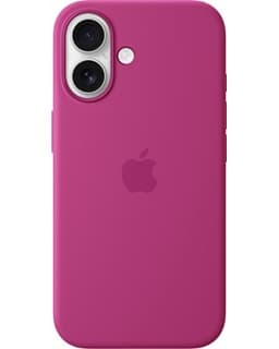 Apple Silicone Case Magsafe iPhone 16 Fuksianpunainen