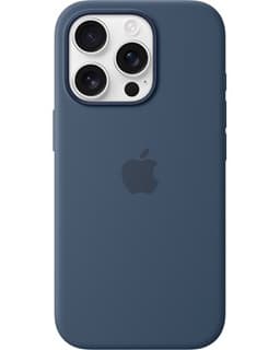 Apple Silicone Case Magsafe iPhone 16 Pro tummansininen