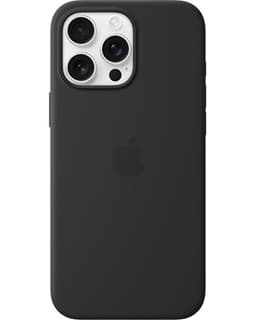 Apple Silicone Case Magsafe iPhone 16 Pro Max Musta