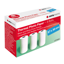 Agfa Ekstra papirruller x3 for kamera og lommeskriver 