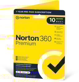 Norton 360 Premium 10 enheter 1 år 