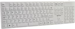 Voxicon Näppäimistö Wired Silicone IP68 white Langallinen Pohjoismainen