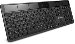 Voxicon Solar Trådlös Tangentbord S02WL - Stilrent Trådlöst Tangentbord med Solenergi Trådlös Nordisk