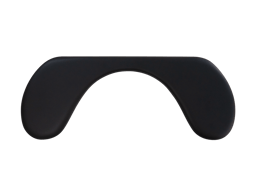 Mousetrapper Armrest Symmetric håndleddsstøtte Kunstig lær Sort 