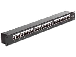 Delock Kytkentäpaneeli Musta Cat6 1U