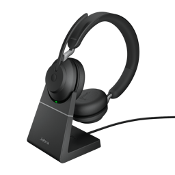 Jabra Evolve2 65 ja latausteline USB-C UC Musta
