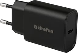Cirafon 20 W USB-C-hurtiglader Sort