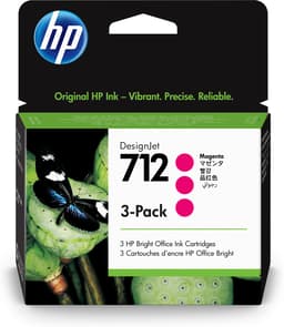 Hp Blæk Magenta 712 29ml 3-Pack 
