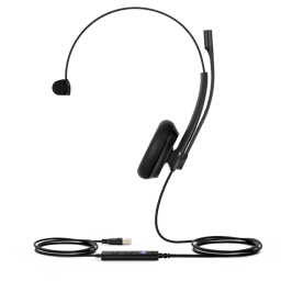 Yealink UH34 Lite Mono Teams Headset USB Type-A FCC Sort