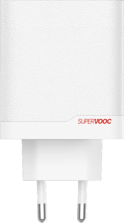 OnePlus SUPERVOOC 120W Dual Ports GaN Power Adapter Valkoinen