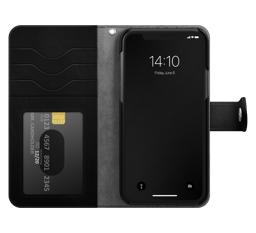 Ideal Magnet Wallet+ Vikbart Fodral För Mobiltelefon iPhone 13 iPhone 14 iPhone 16e Svart