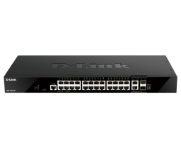 D-link DGS-1520-28 verkkokytkin Hallittu L3 10G Ethernet (100/1000/10000) 1U musta 