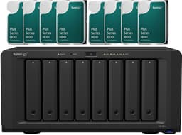 Synology DS1821+ med 8 förinstallerade 8TB-enheter (64TB) 
