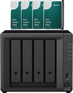Synology DS923+ med 4st förinstallerade 4TB-diskar (16TB) 