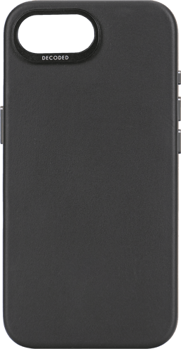 Decoded Leather Backcover iPhone 16e Svart