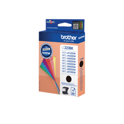 Brother Blekk Svart LC223BK, 550-SHEETS 