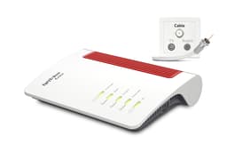 Avm FRITZ!Box 6670 Cable Edition International trådlös router 2.5 Gigabit Ethernet Dual-band (2,4 GHz / 5 GHz) Röd, Vit 