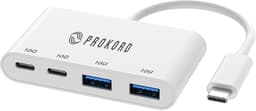 Prokord USB-C & USB-A 4-Port Hub - 10Gbps, USB 3.2 Gen 2 USB Type-C USB 3.2 Gen 2 (3.1 Gen 2) Type-A, USB 3.2 Gen 2 (3.1 Gen 2) Type-C